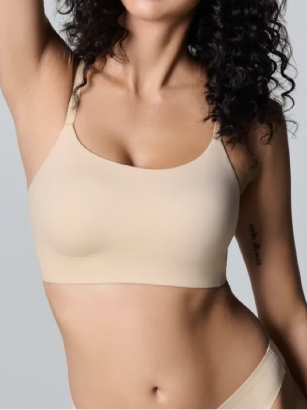 HUUG Daily Racerback Bra Stone Tan Beige Extra Large